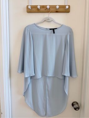BCBGMAXAZRIA Pale Blue Blouse